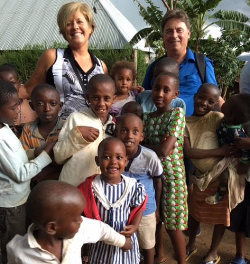 John and Kathleen Tiede in Rwanda