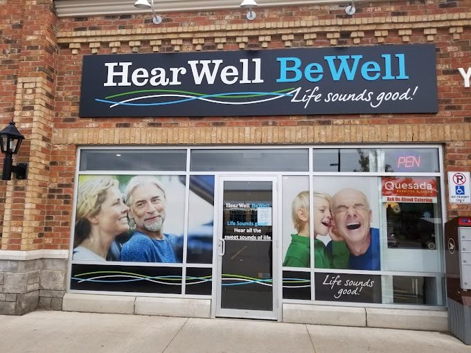 Front of Hear Well Be Well hearing clinic in Alliston, Ontario