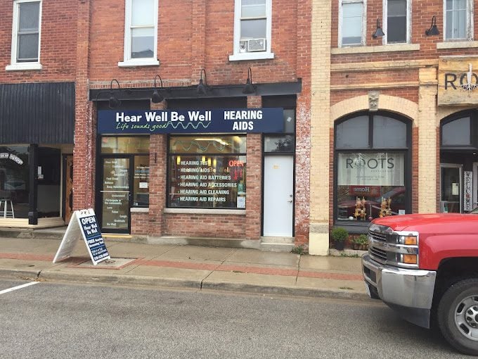 Front of Hear Well Be Well hearing clinic in Meaford, Ontario