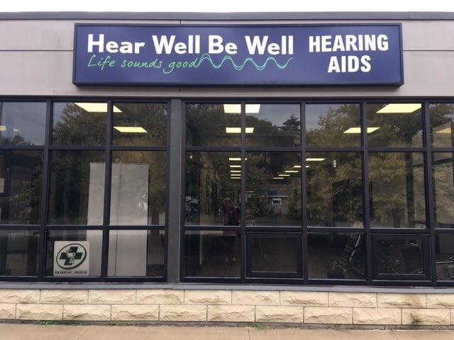 Front of Hear Well Be Well hearing clinic in Stayner, Ontario