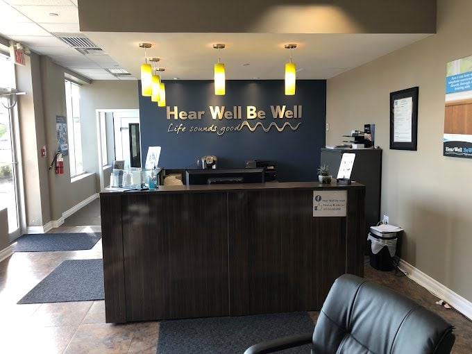 Inside of Hear Well Be Well hearing clinic in Bolton, Ontario