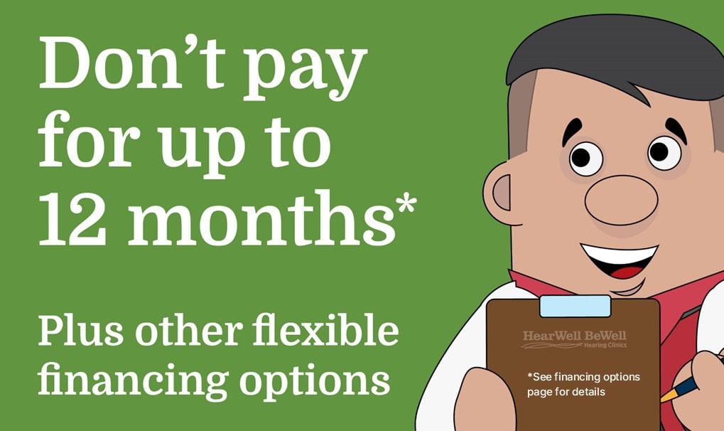 Financing options: Don't pay for up to 12 months